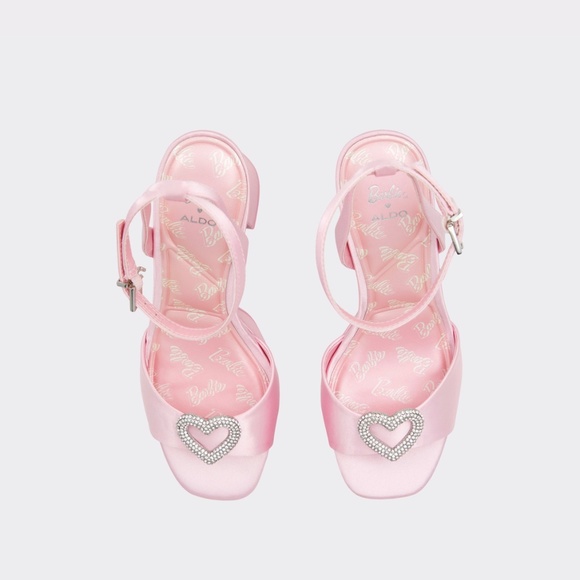 SOLD. ALDO x Barbie Platform Sandal (Satin) - Picture 4 of 4